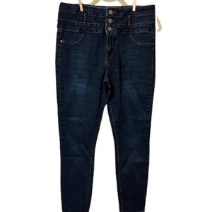 Refuge High Rise Dark Blue Women's Jeans